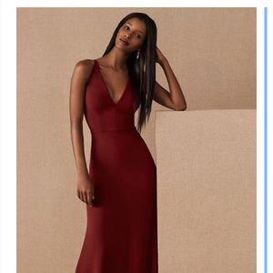 BHLDN V-Neck Crepe Dress - Size 10